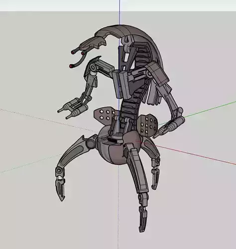 Droideka Star Wars Low-poly 3D model