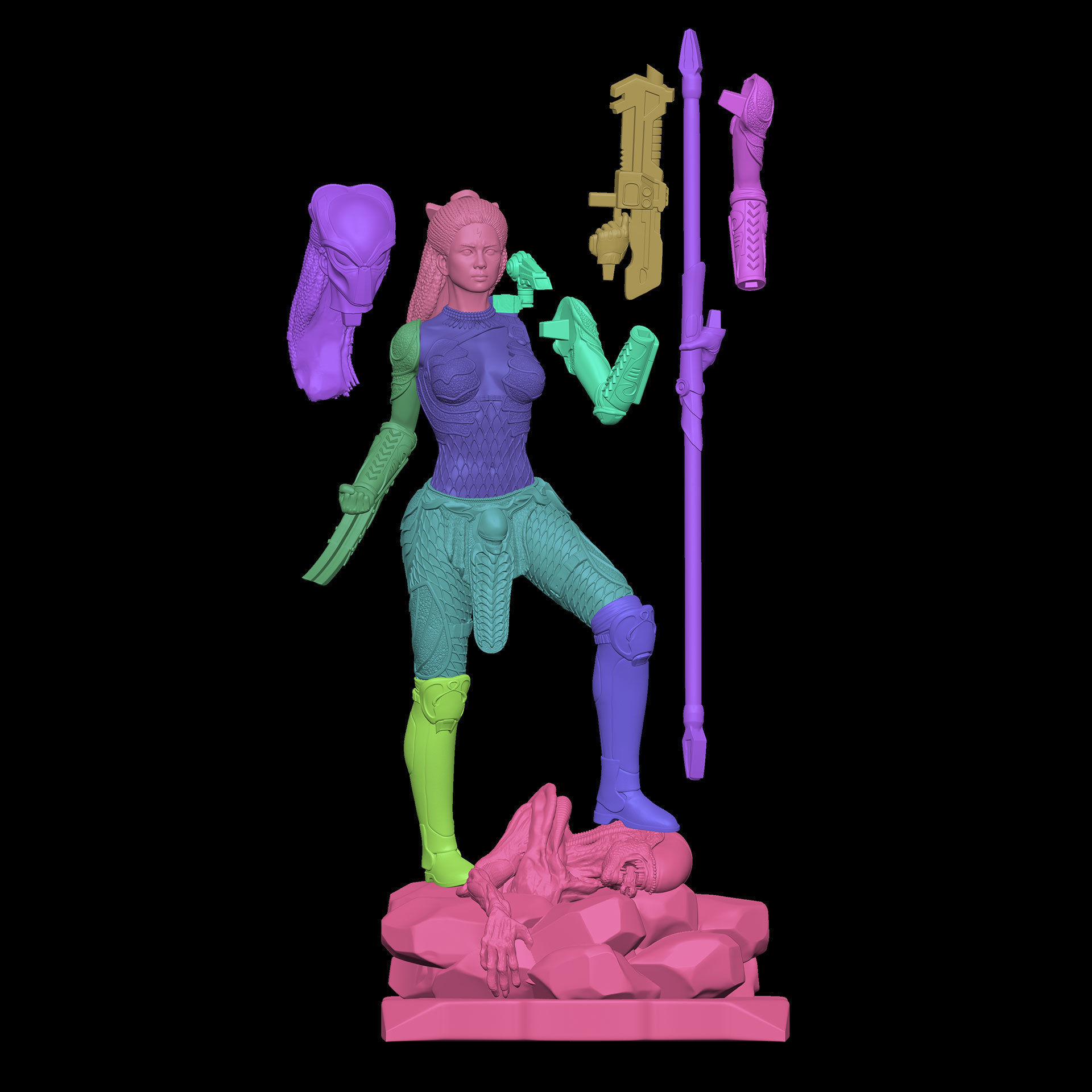 PREDATOR MACHIKO NOGUCHI 3D print model_5