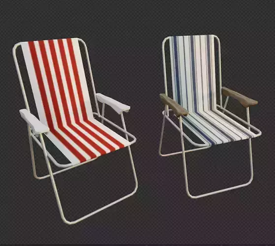 Low poly Outdoor Chairs