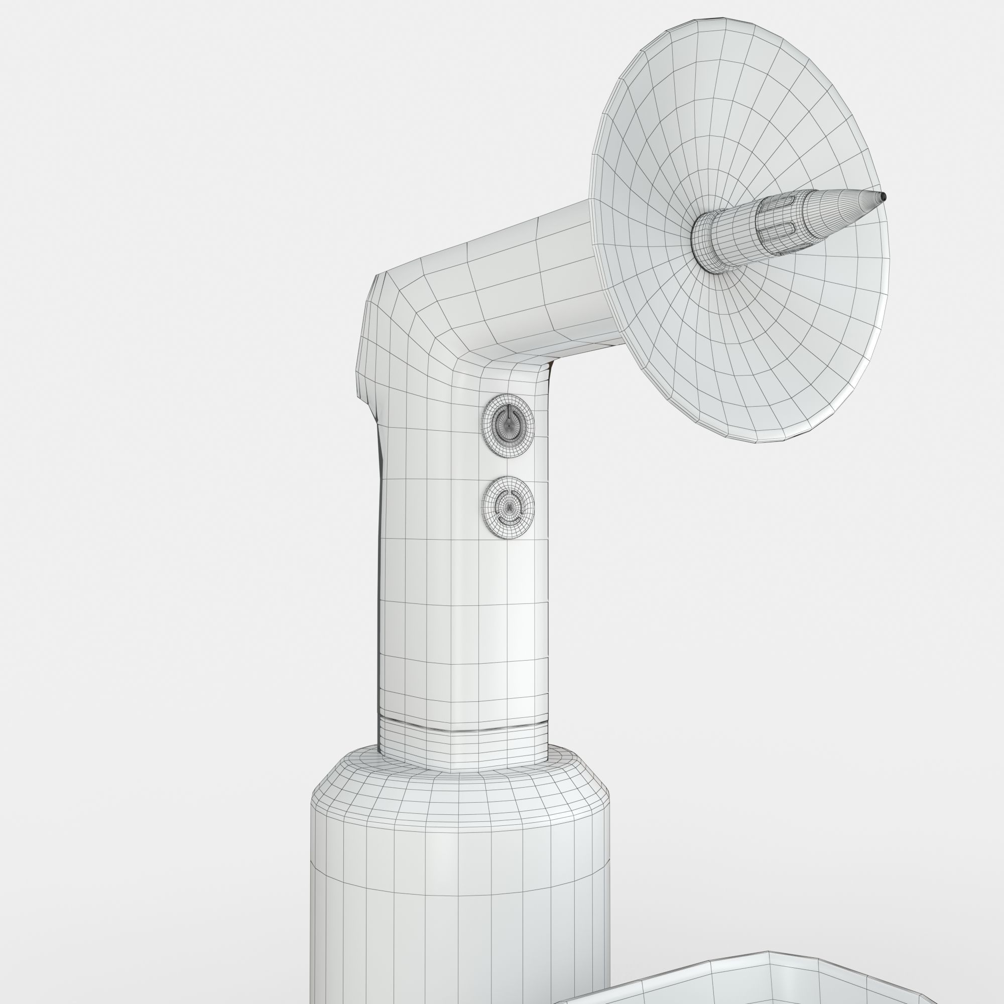 ELECTRIC EARWAX REMOVER Low-poly 3D model_6