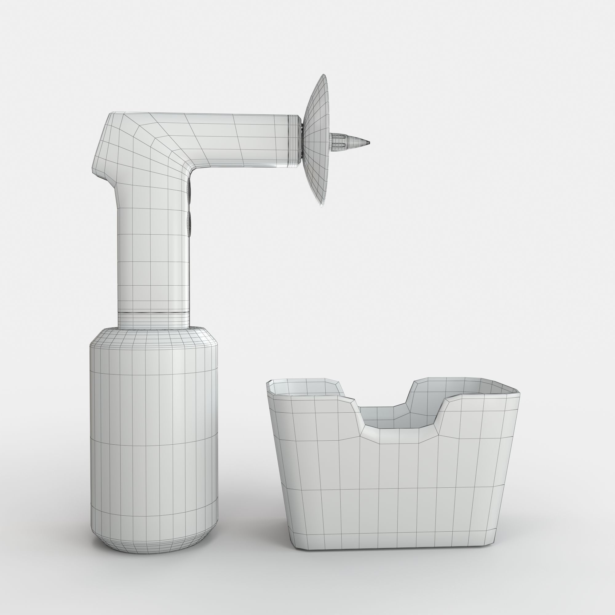 ELECTRIC EARWAX REMOVER Low-poly 3D model_5