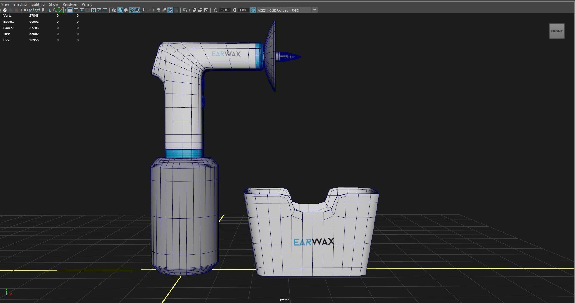ELECTRIC EARWAX REMOVER Low-poly 3D model_10