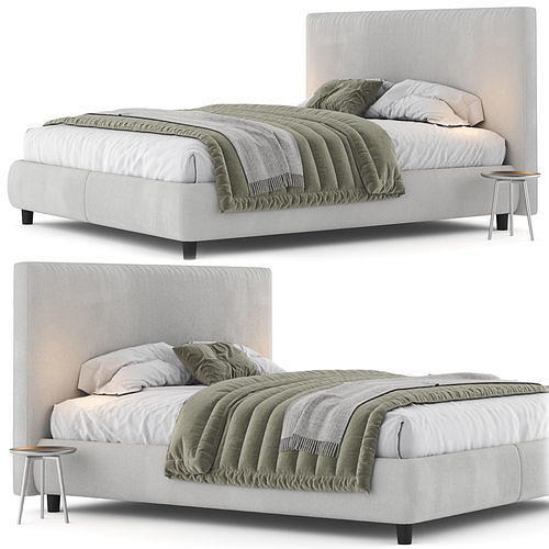 Ikea Dunvik Bed 3D model 2