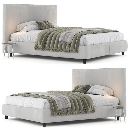 Ikea Dunvik Bed 3D model 3