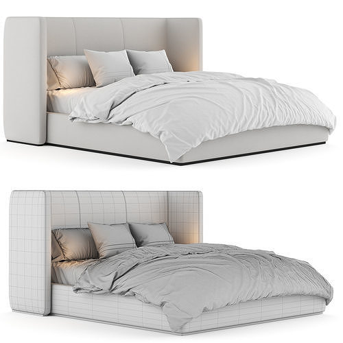 Rh Alessa Shelter Bed 3D model 5