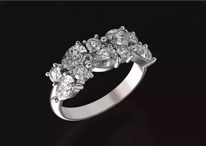 elegant engagement ring diamond pear 470