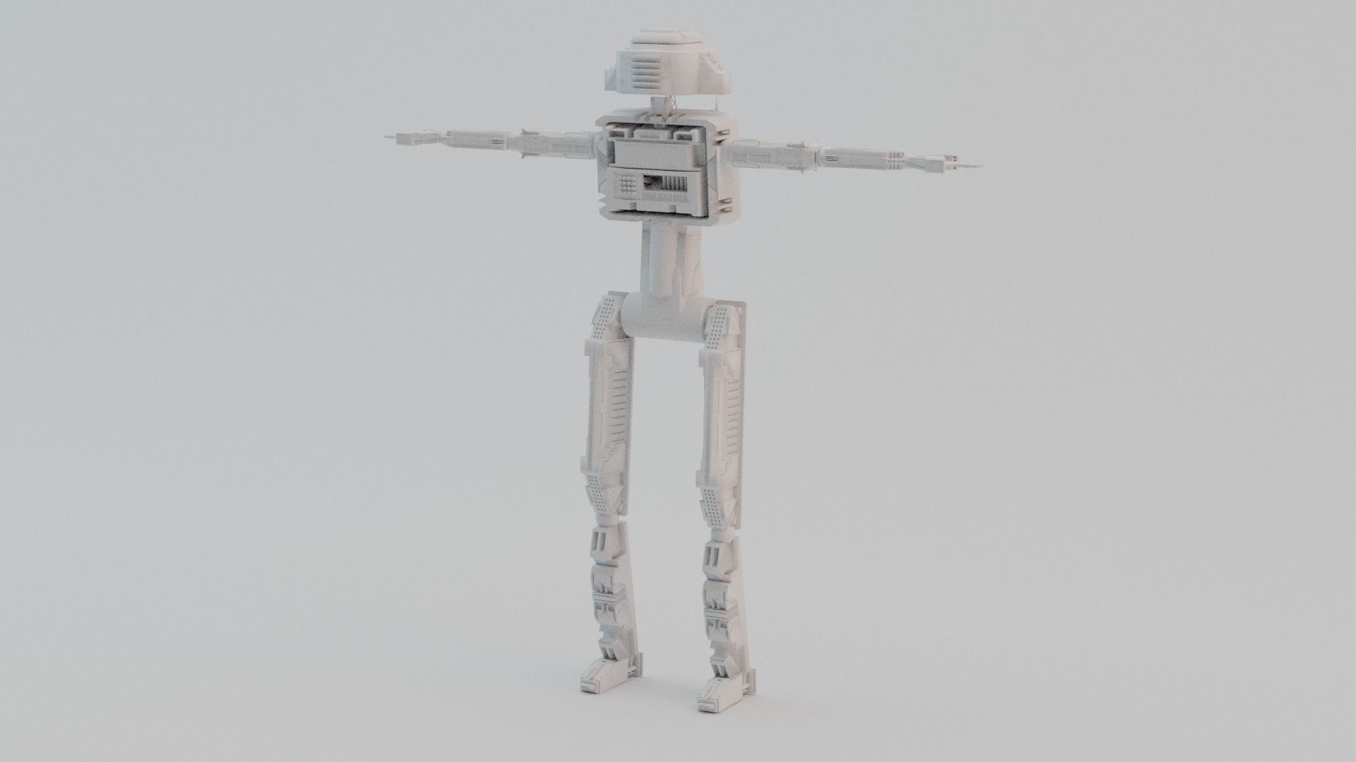 Sci-Fi Robot 3D model_3