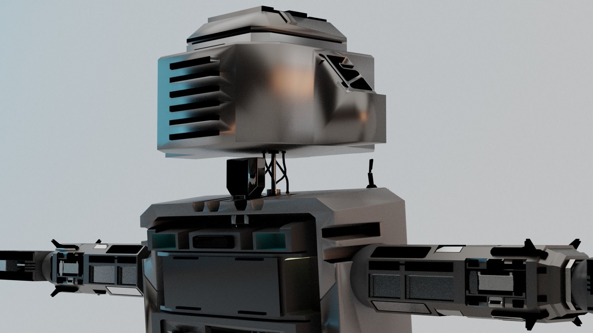 Sci-Fi Robot 3D model_6