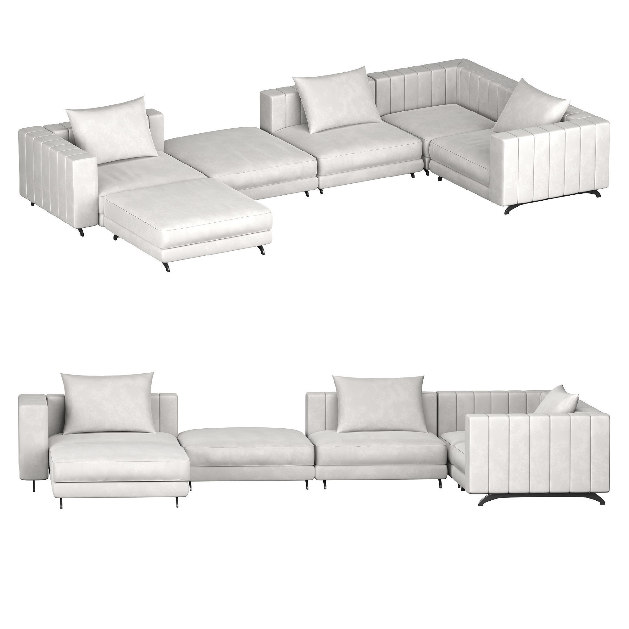Berlin Modular Sectional 3D model_1