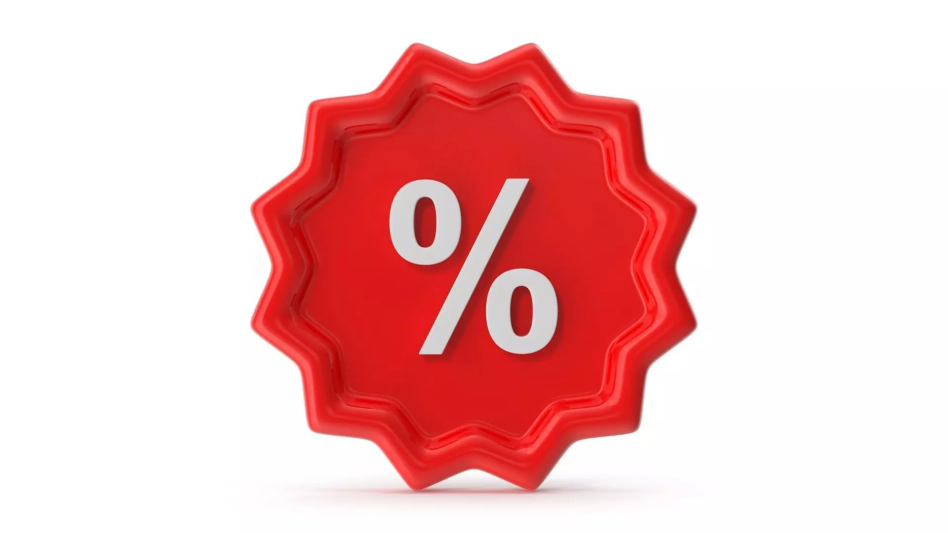 Discount Icon Low-poly 3D model_0