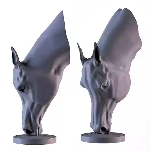 Arabian Horse Head 3D print model