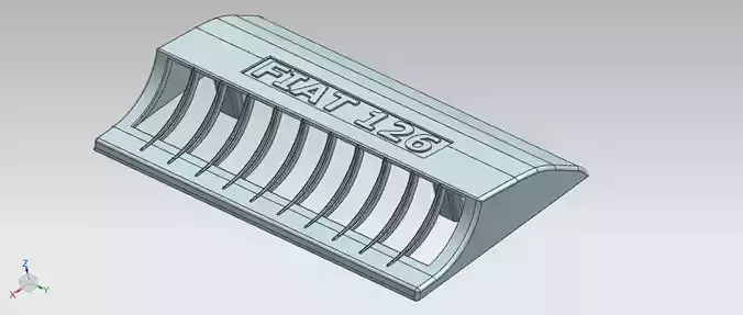 Fiat 126 Polski air intake bonnet