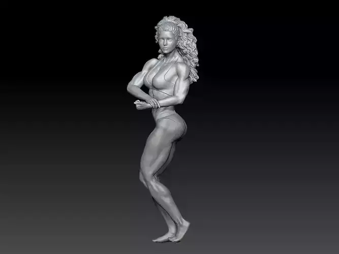 bodybuilding woman 3 3D print model