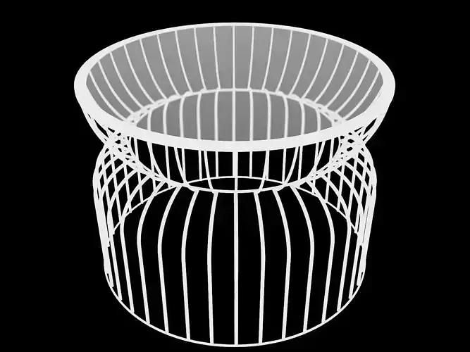 circular living room table  3D model