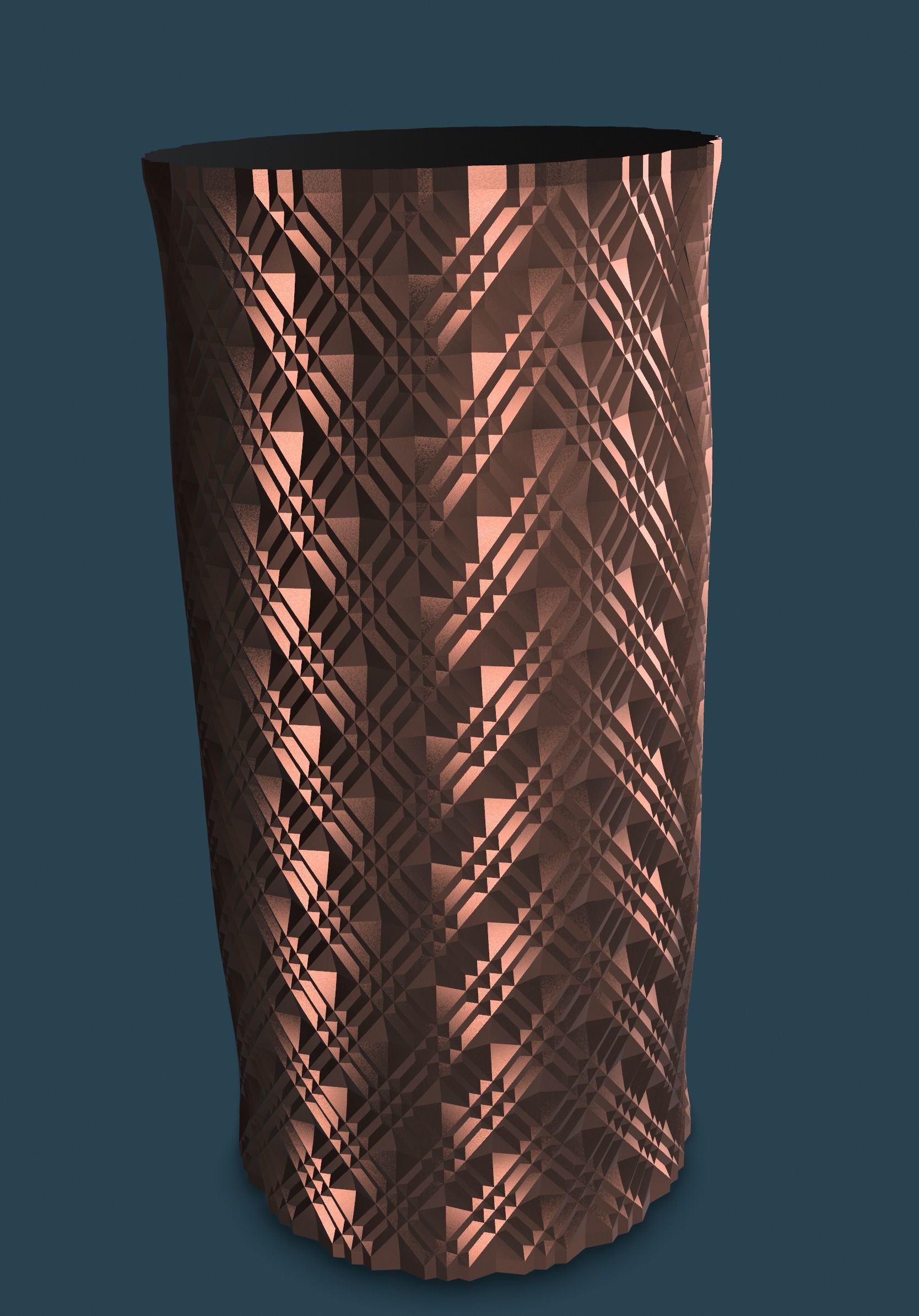 Vase Diamant V1 3D print model_4