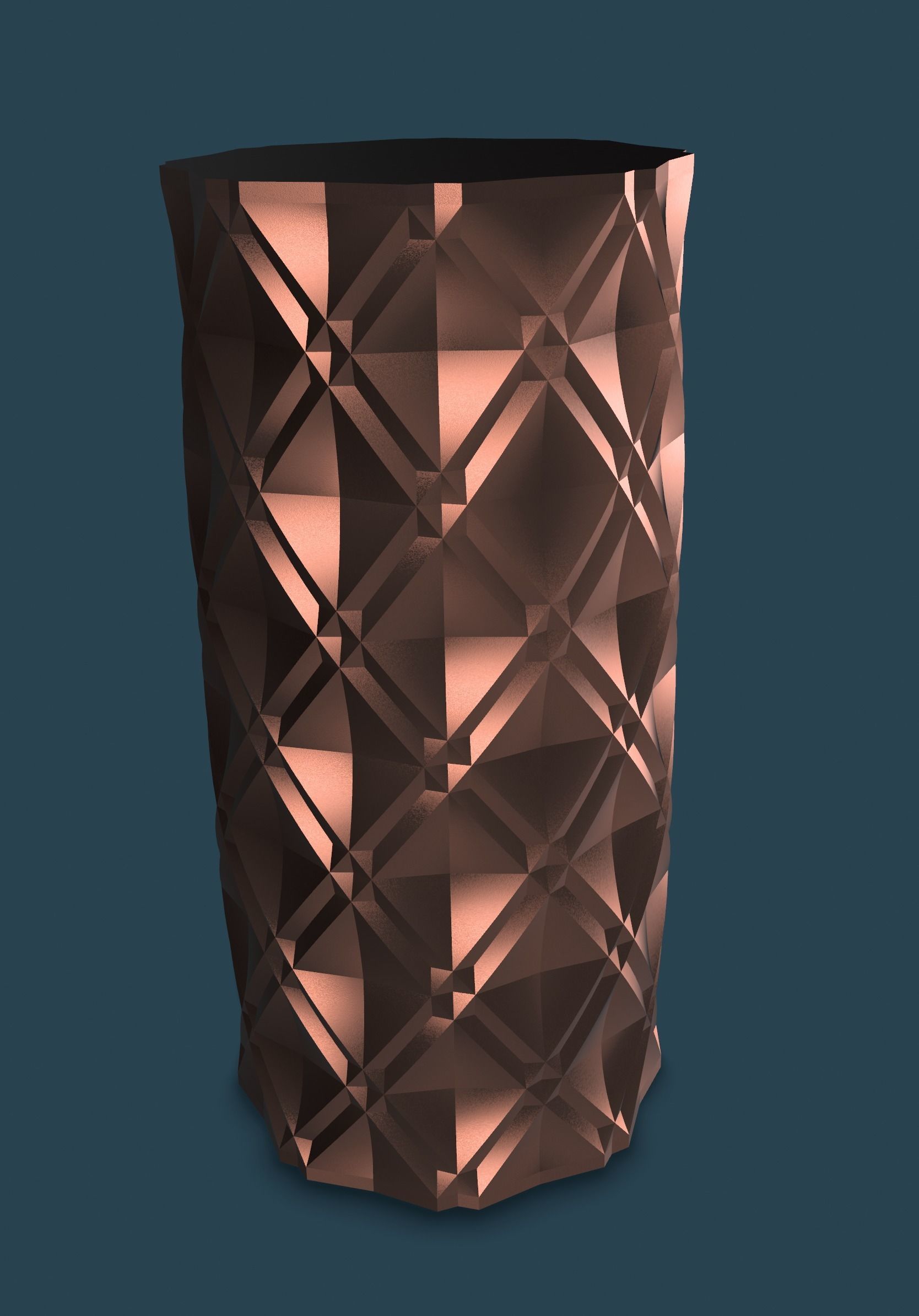 Vase Diamant V1 3D print model_5