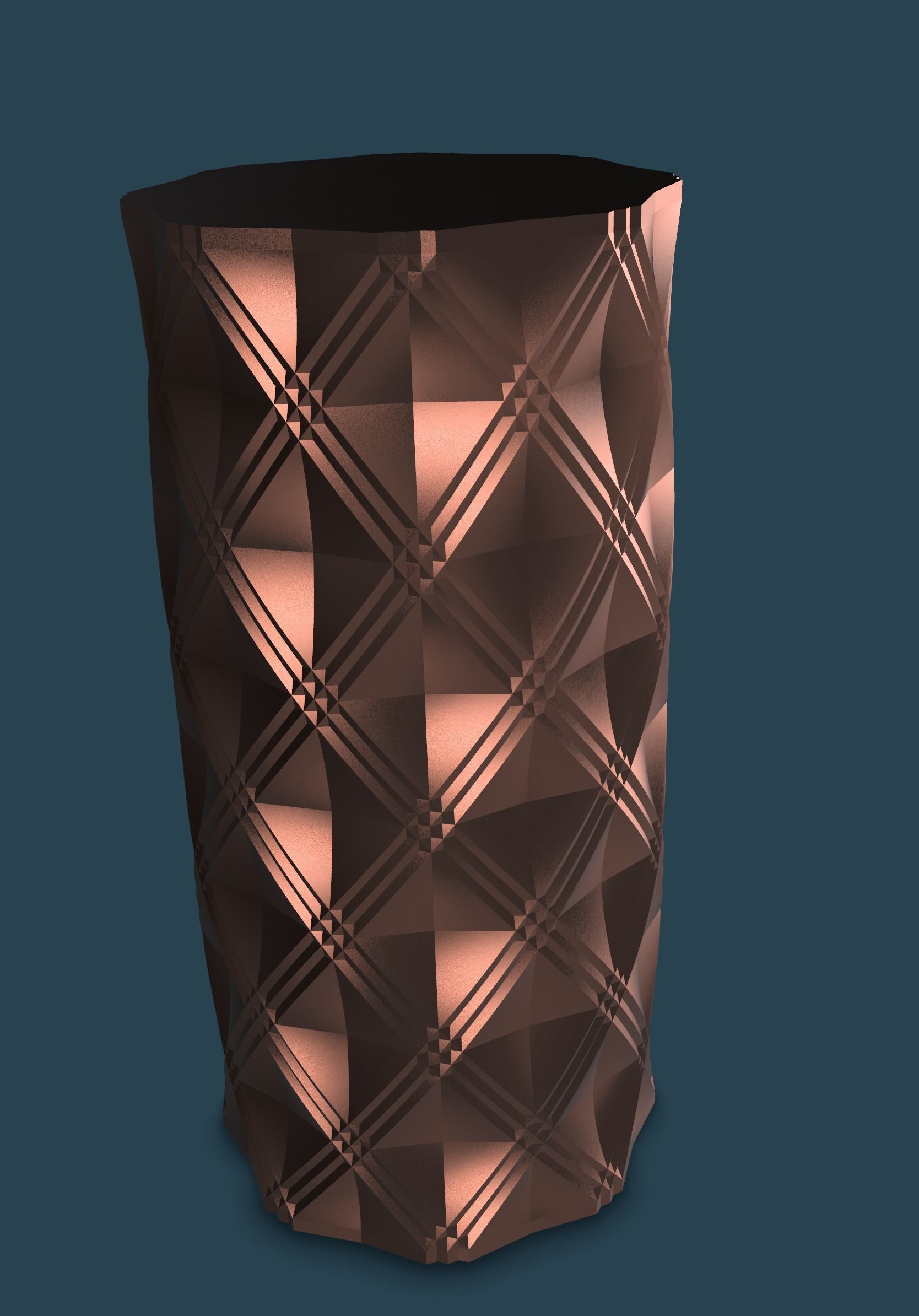 Vase Diamant V1 3D print model_3