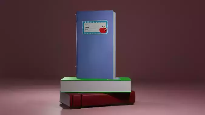 SCHOOL BOOK 3D model