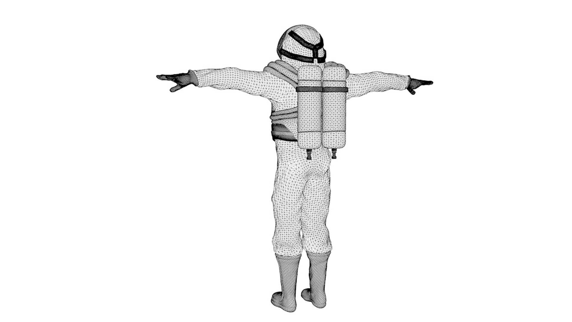 Spacesuit Rigged 3D model_11