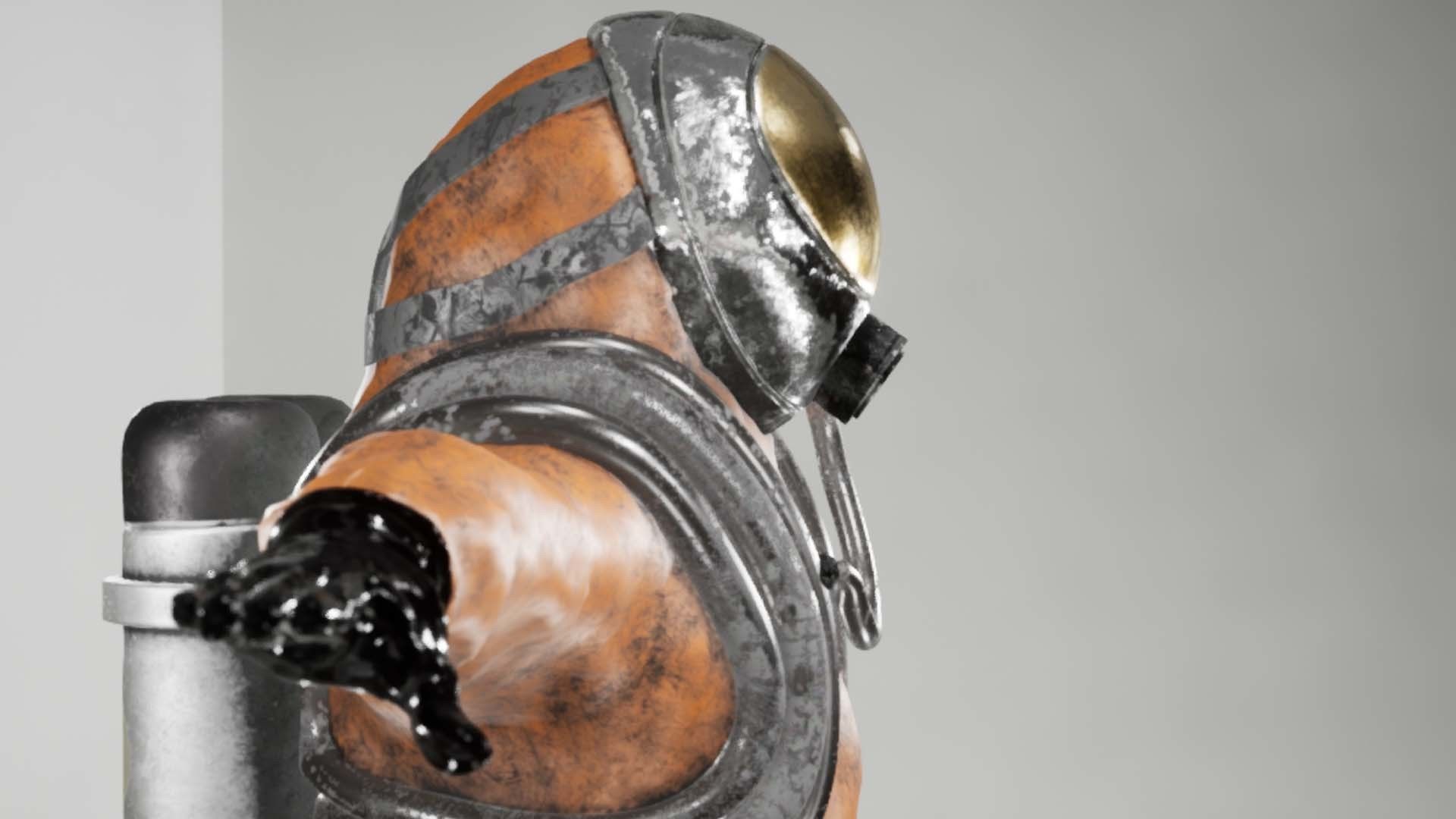 Spacesuit Rigged 3D model_9