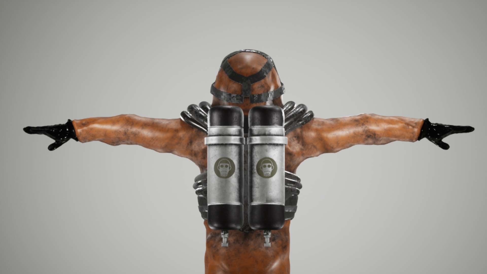 Spacesuit Rigged 3D model_7