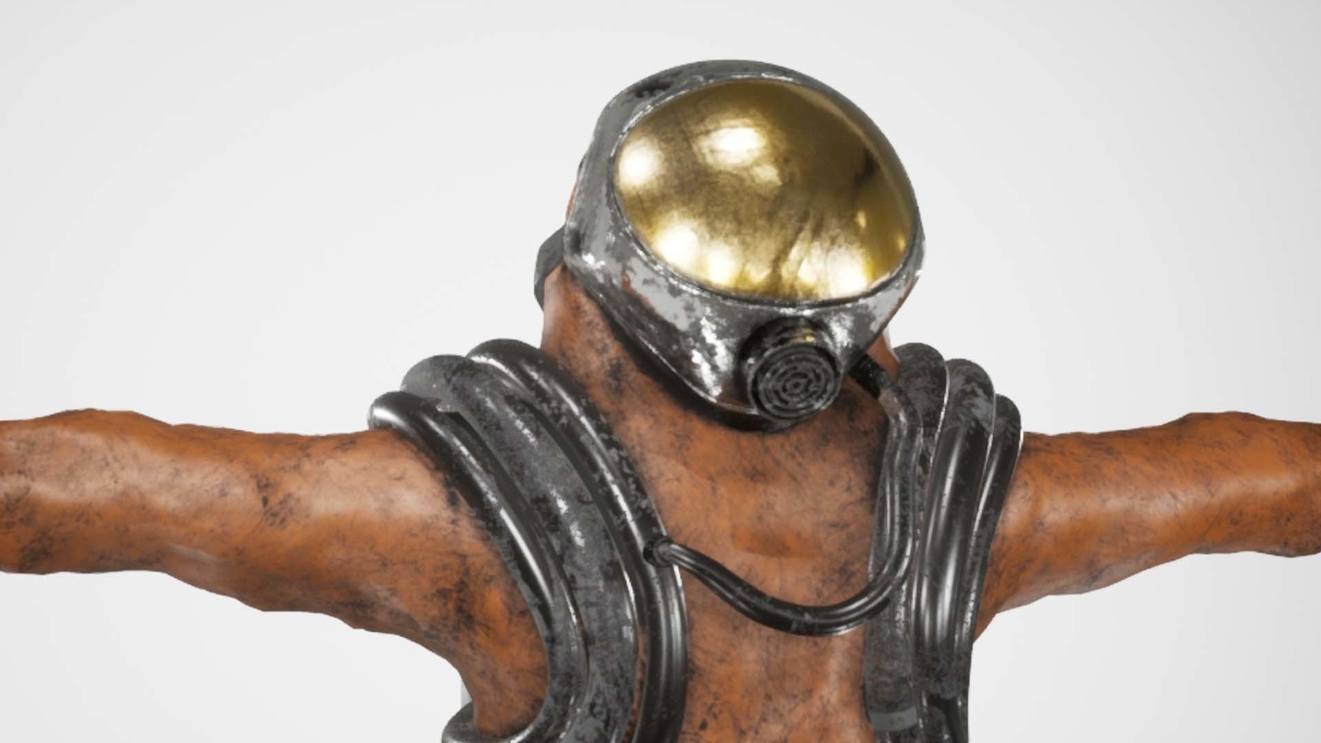 Spacesuit Rigged 3D model_3