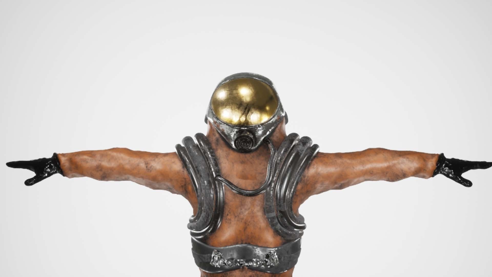 Spacesuit Rigged 3D model_8