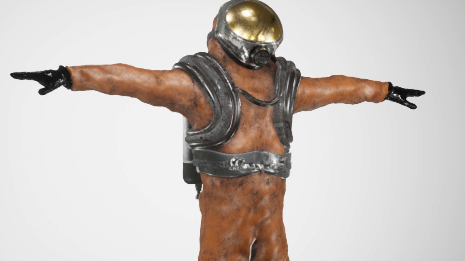 Spacesuit Rigged 3D model_2