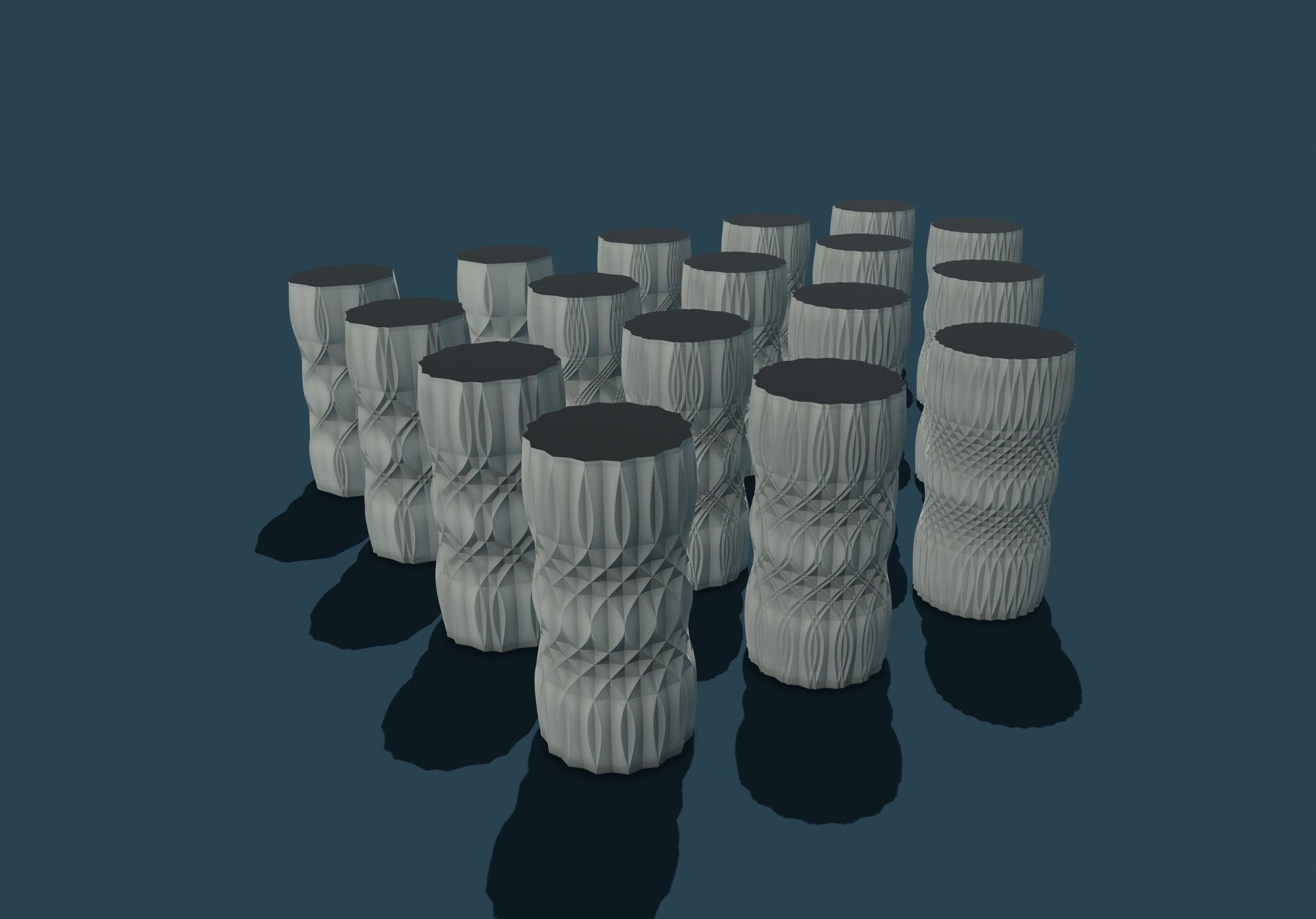 Vase  Diamant V2 3D print model_1