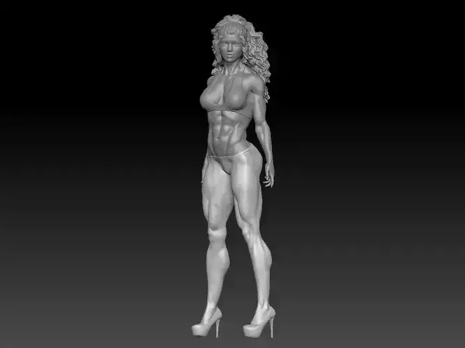 BODYBUILDING WOMAN 4 3D print model