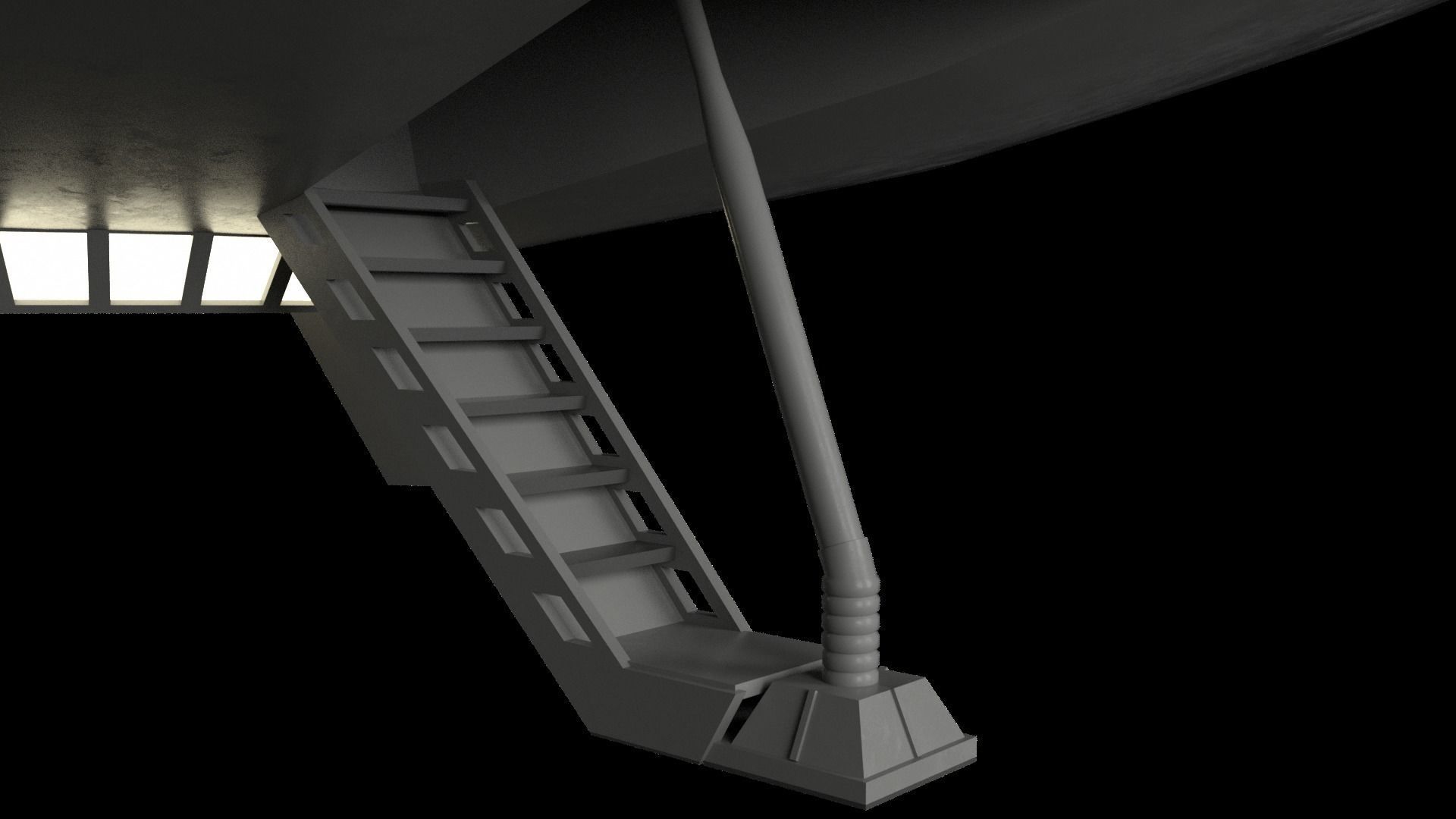 Jupiter 2 spaceship 3D model_5