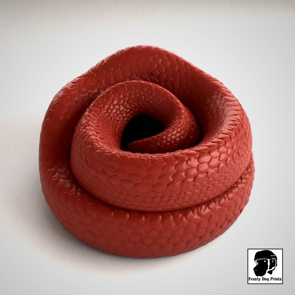 Friendly Snake - STL File 3D print model_10