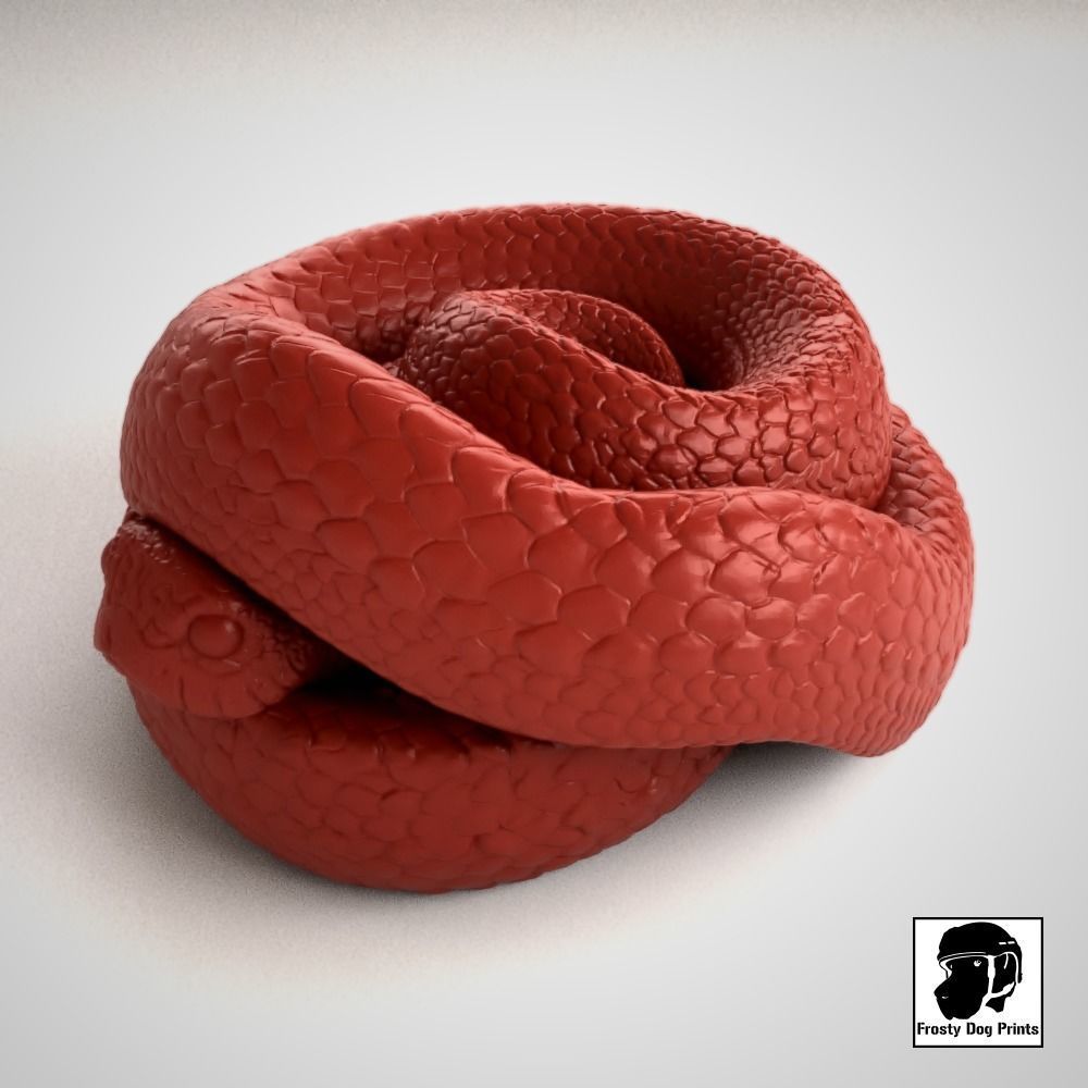 Friendly Snake - STL File 3D print model_5