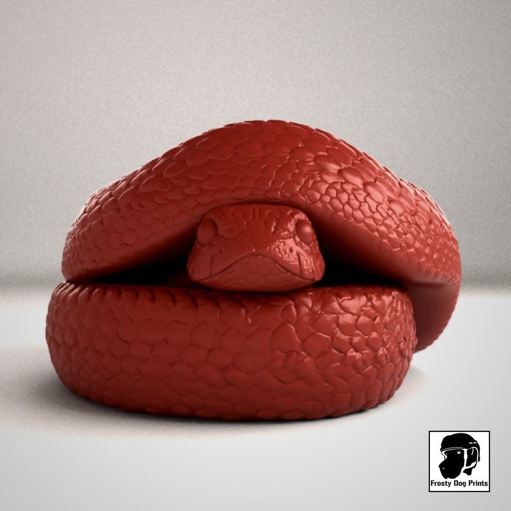Friendly Snake - STL File 3D print model_6