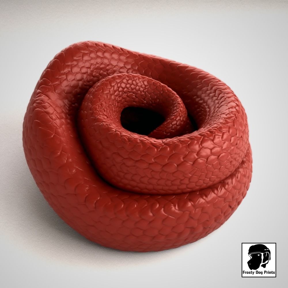 Friendly Snake - STL File 3D print model_11