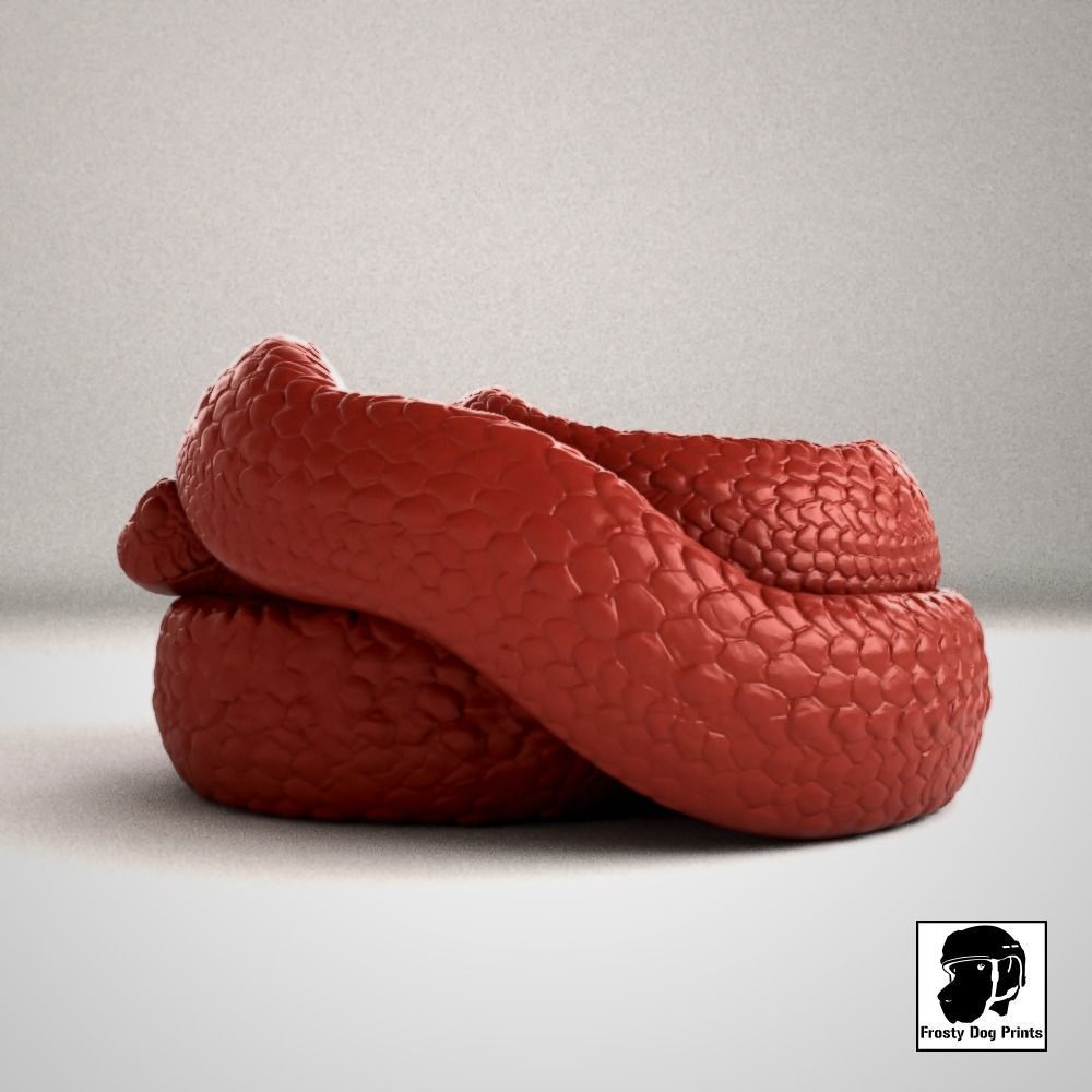 Friendly Snake - STL File 3D print model_8