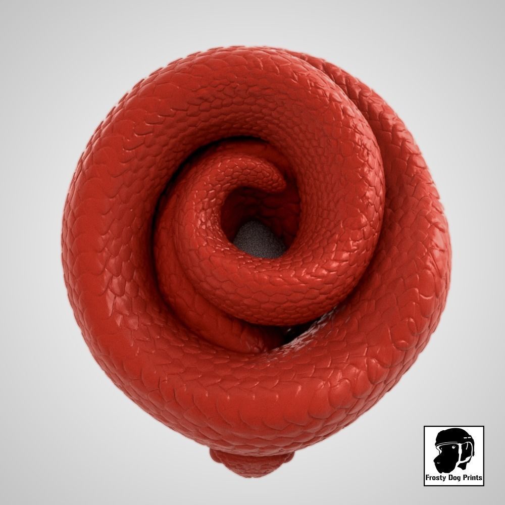 Friendly Snake - STL File 3D print model_13