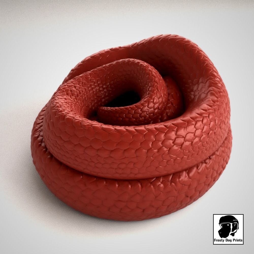 Friendly Snake - STL File 3D print model_12