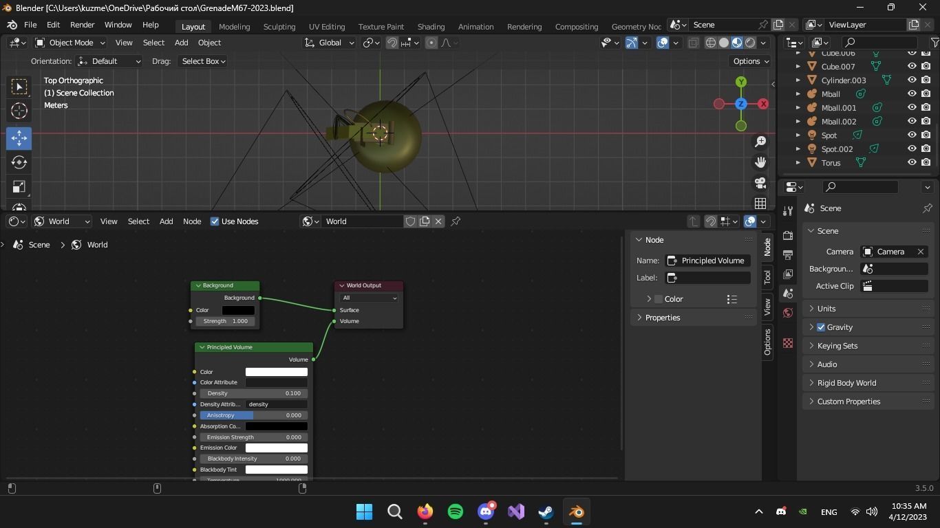 3D Frag Grenade M67 3D model_11