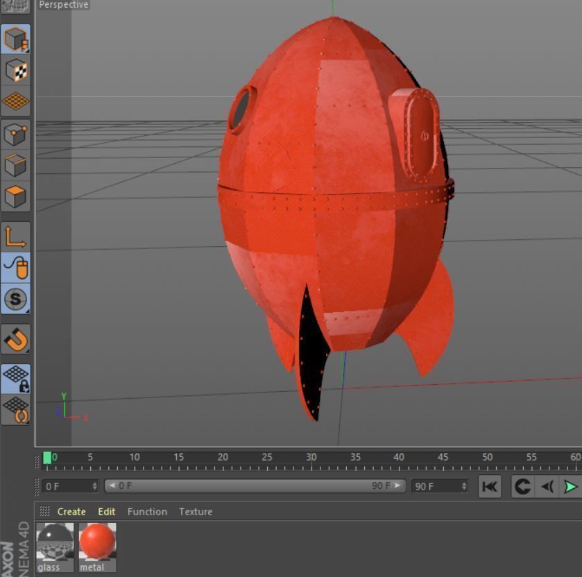 Moon Rocket - Wallace and Gromit 3D model_6