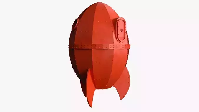 Moon Rocket - Wallace and Gromit 3D model