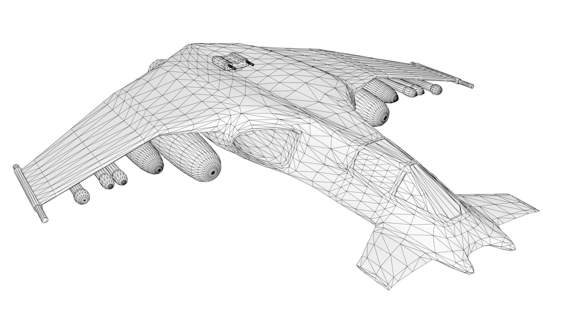 SA-43 Hammerhead spaceship 3D model_1