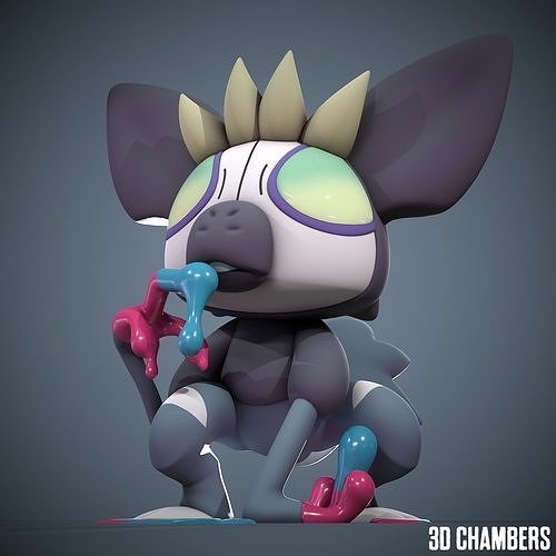 Pokemon Scarlet Pokemon Violet - Grafaiai STL 3D print model