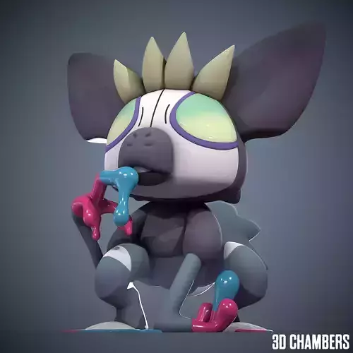 Pokemon Scarlet Pokemon Violet - Grafaiai STL 3D print model
