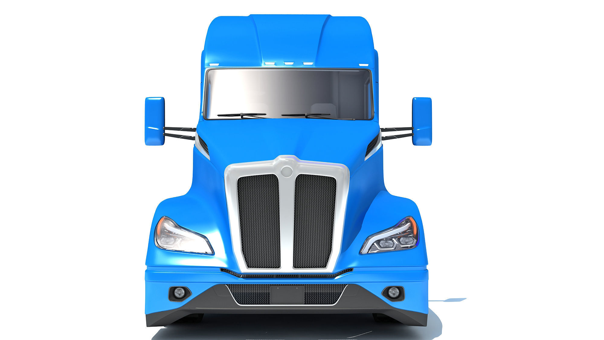 Generic Semi Truck 3D model_11