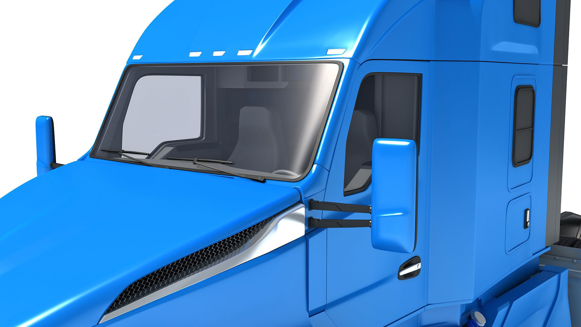 Generic Semi Truck 3D model_13