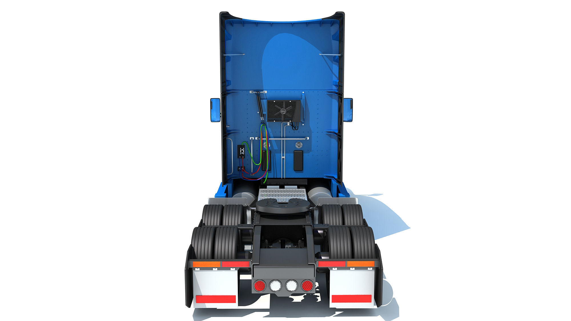 Generic Semi Truck 3D model_4