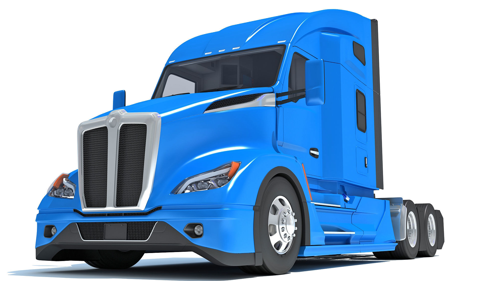 Generic Semi Truck 3D model_12