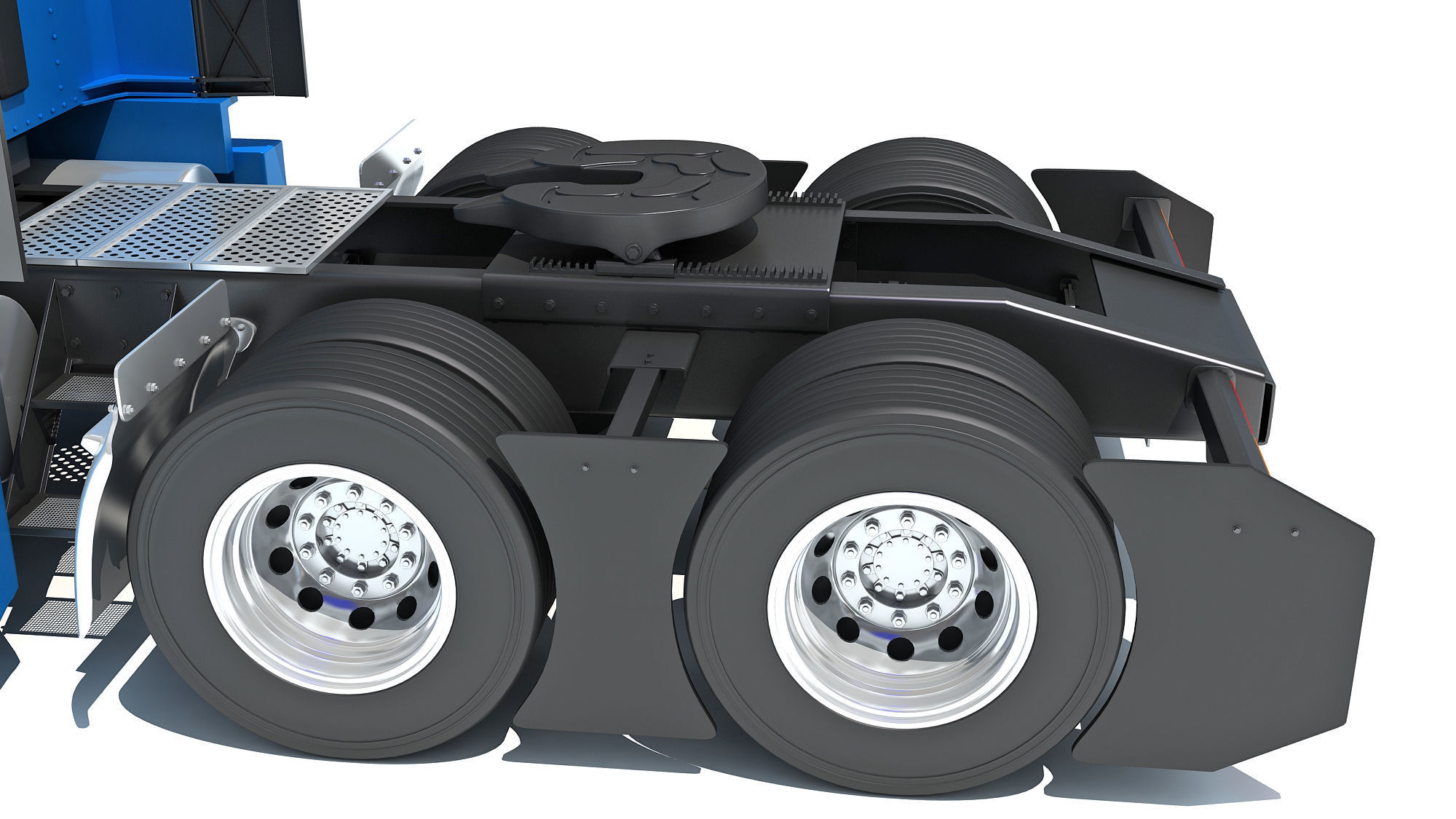 Generic Semi Truck 3D model_15
