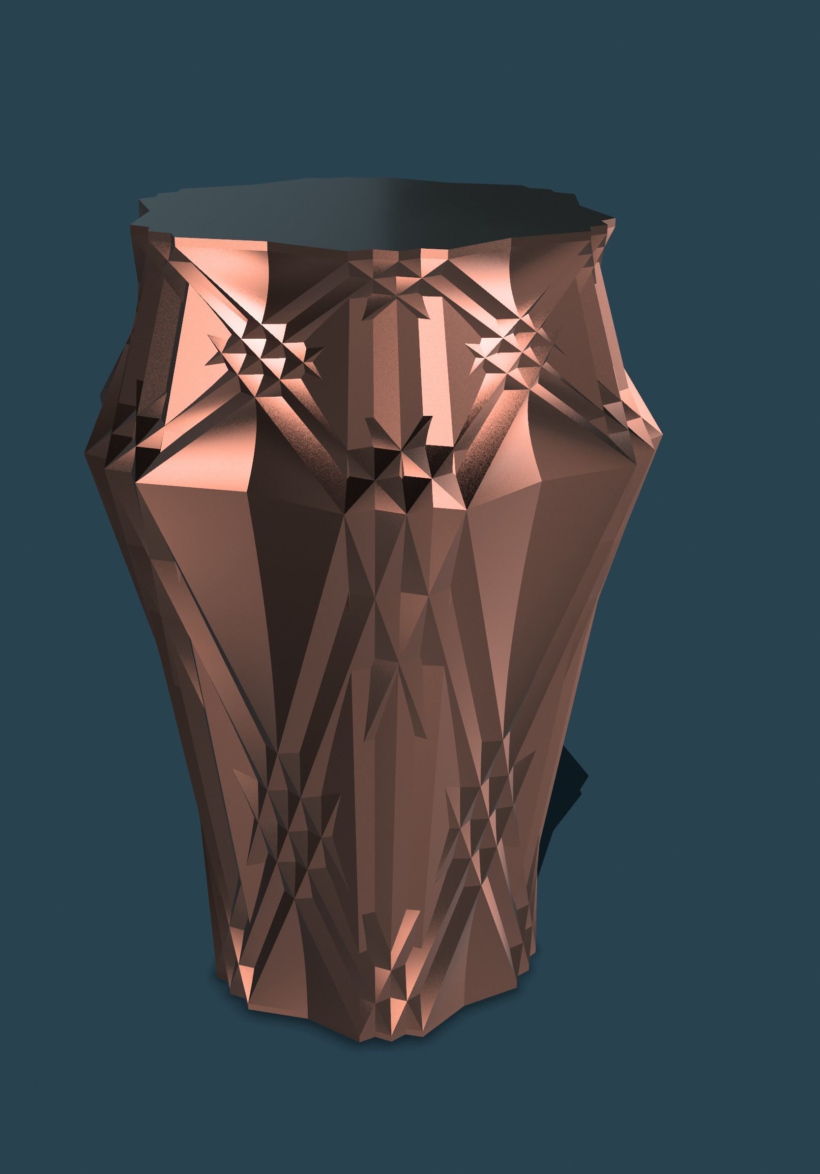 Vase Hexadiam 3D print model_7